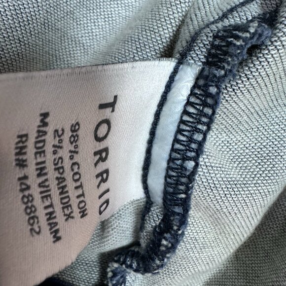 Torrid Jacket Women’s Blue Denim Long Sleeve Full Zip Size 0 - Picture 11 of 11